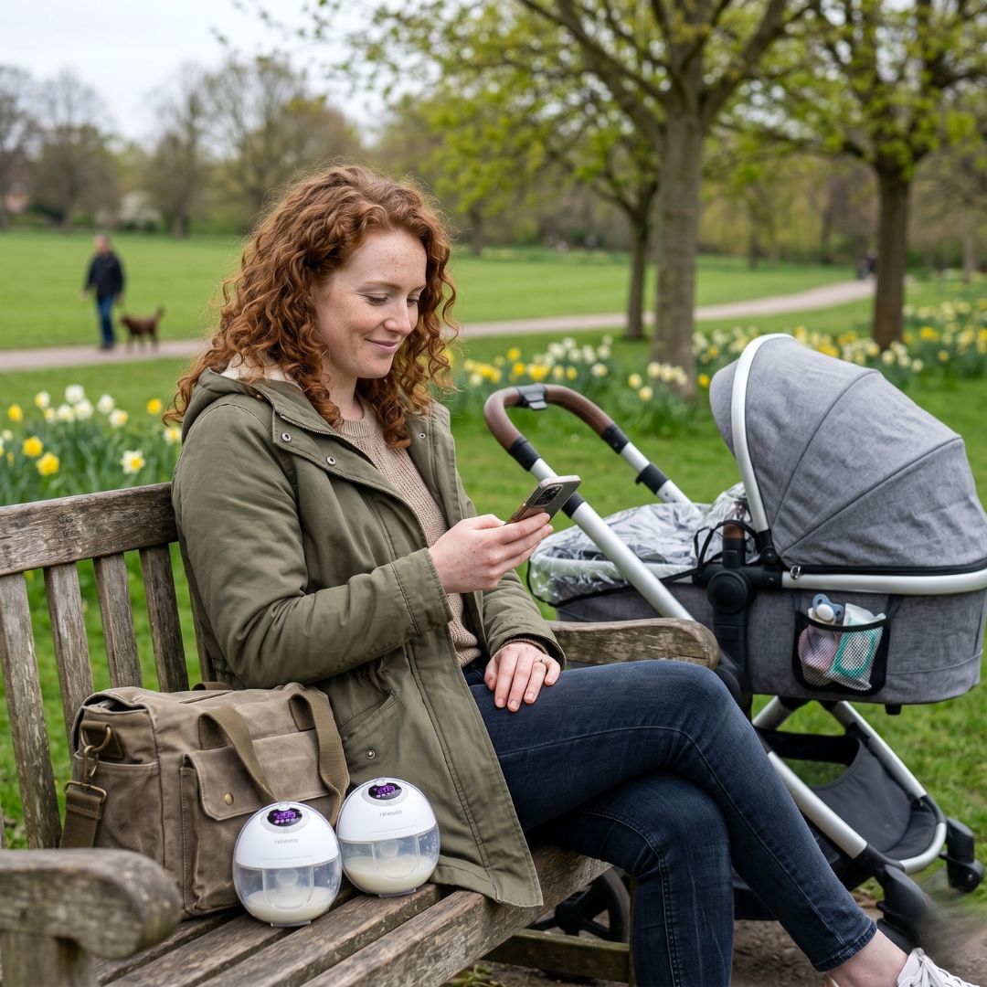 Relievoo wearable hands-free cordless breast pump — packaging