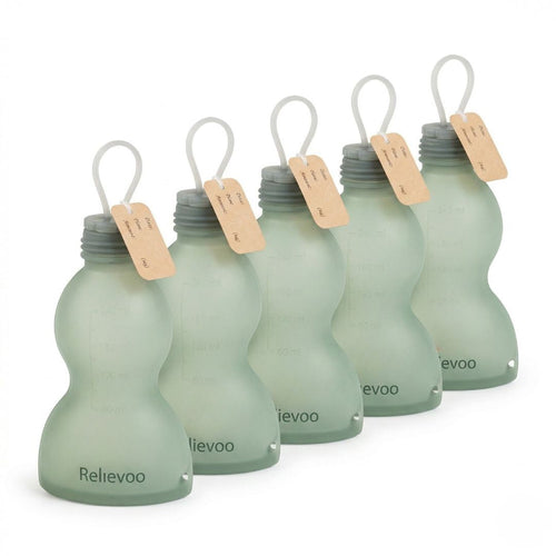 Relievoo reusable silicone breast milk storage bags