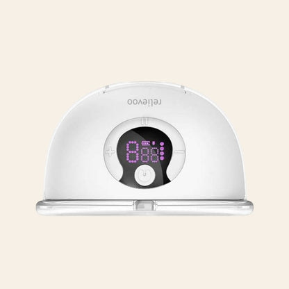 Relievoo wearable hands-free cordless breast pump — close-up detail
